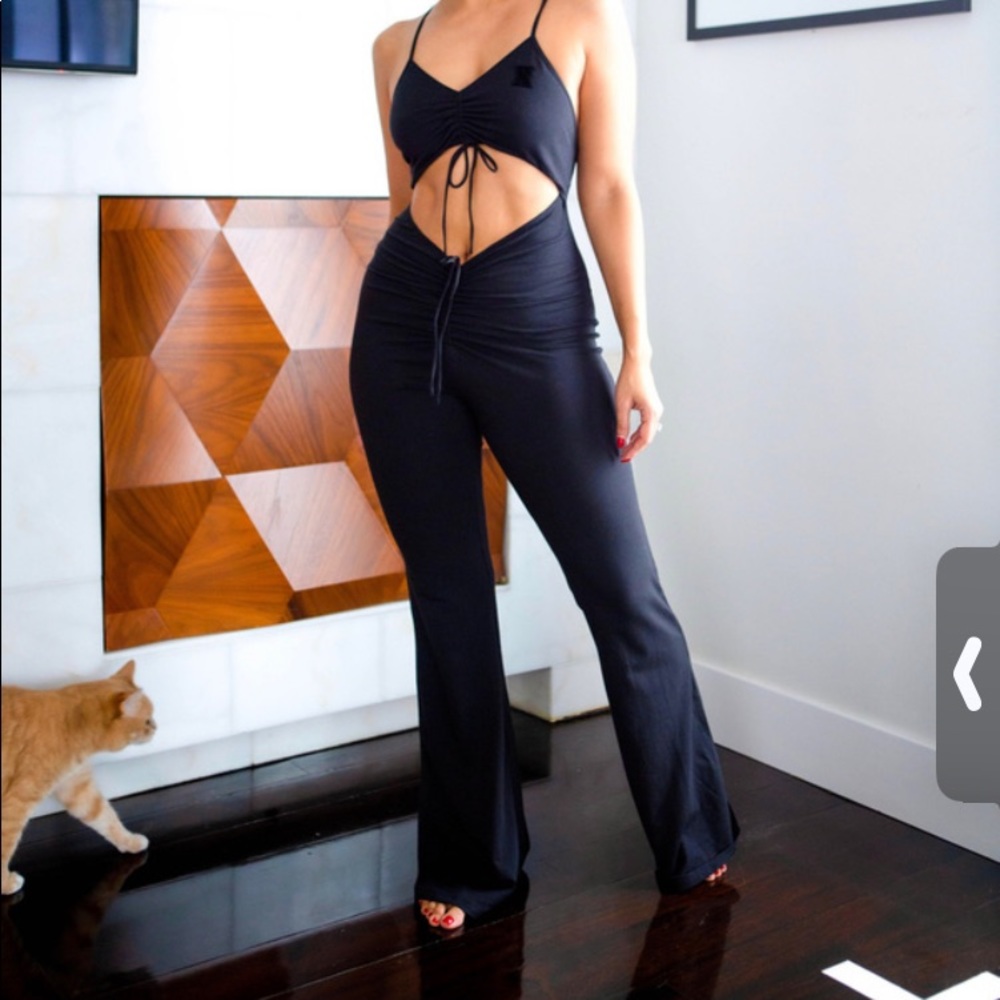 Bell bottom body suit